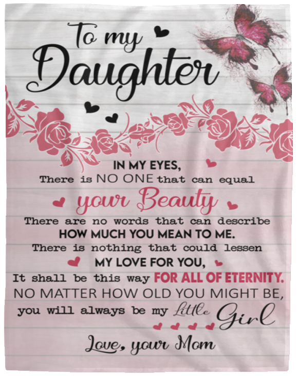 To My Daughter | Cozy Plush Fleece Blanket - 60x80