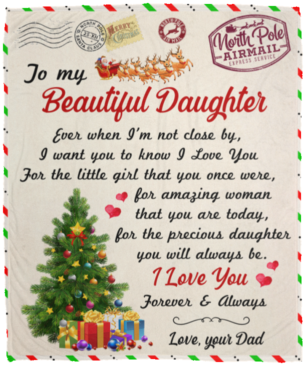 To My Daughter | Cozy Plush Fleece Blanket - 50x60
