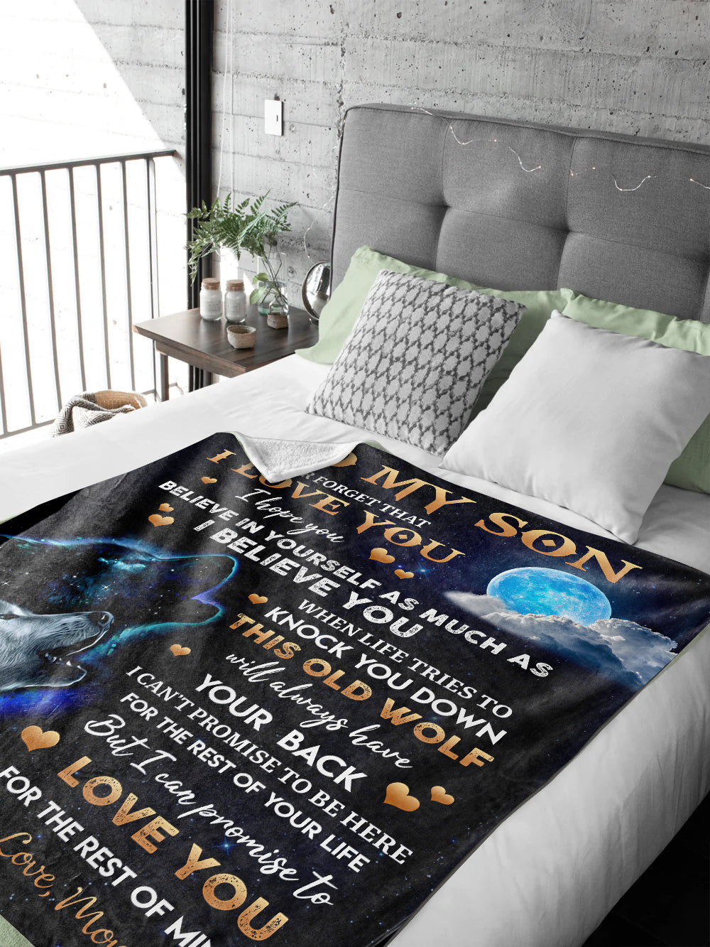 To My Son | Cozy Plush Fleece Blanket - 50x60