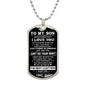 To My Son | Personalized Dog Tag