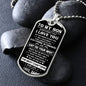 To My Son | Personalized Dog Tag