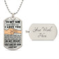 To My Son | Personalized Dog Tag