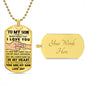 To My Son | Personalized Dog Tag