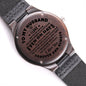To My Husband | Engraved Wooden Watch