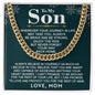 To My Son | Cuban Link Chain