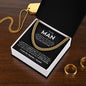 To My Man Cuban Link Chain, Valentine's Day, Birthday, Christmas, Appreciation Gift