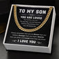To My Son | Cuban Link Chain