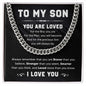 To My Son | Cuban Link Chain