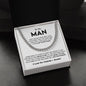 To My Man Cuban Link Chain, Valentine's Day, Birthday, Christmas, Appreciation Gift