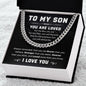 To My Son | Cuban Link Chain
