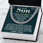 To My Son | Cuban Link Chain