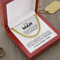 To My Man Cuban Link Chain, Valentine's Day, Birthday, Christmas, Appreciation Gift