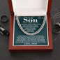 To My Son | Cuban Link Chain