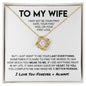 To My Wife Necklace | Valentine's Day, Birthday, Christmas, Appreciation Gift
