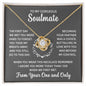 To My Soulmate | Love Knot Necklace