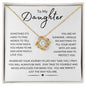 To My Daughter - PERFECT YOU- Love Knot Necklace