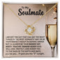 To My Soulmate | Let's celebrate us| Love Knot Necklace