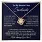 To My Soulmate | Love Knot Necklace