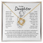 My Daughter/LITTLE GIRL FOREVER- Love Knot Necklace