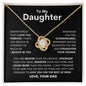 To Daughter from Dad | Believe in Yourself | Love Knot Necklace
