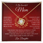 To My Mom - Love Knot Necklace