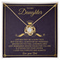To My Daughter- Princess - Love Knot Necklace