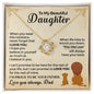 To My Daughter | LOVE YOU | Love Knot Necklace