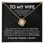 To My Wife Necklace | Valentine's Day, Birthday, Christmas, Appreciation Gift