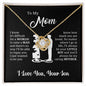 To my Mom| Mother's Day , Birthday, Christmas, Holiday Gift