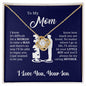 To my Mom| Mother's Day , Birthday, Christmas, Holiday Gift
