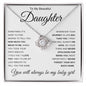 My Daughter / Home - Love Knot Necklace