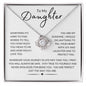 To My Daughter - PERFECT YOU- Love Knot Necklace