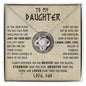To My Daughter | LAUGH, LOVE, LIVE | Love Knot Necklace