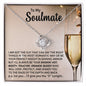 To My Soulmate | Let's celebrate us| Love Knot Necklace