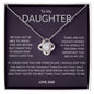 To My Daughter - Love Knot Necklace