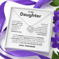 To My Daughter Love you Forever - Love Knot Necklace