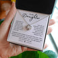 To My Daughter - PERFECT YOU- Love Knot Necklace