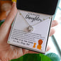 To My Beautiful Daughter | Proud of You| Love Knot Necklace