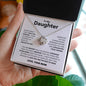 To My Daughter Love you Forever - Love Knot Necklace