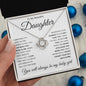 My Daughter / Home - Love Knot Necklace