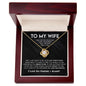 To My Wife Necklace | Valentine's Day, Birthday, Christmas, Appreciation Gift