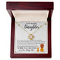 To My Beautiful Daughter | Proud of You| Love Knot Necklace