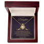 To My Daughter- Princess - Love Knot Necklace