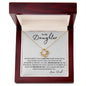 To My Daughter | NEVER GIVE UP | Love Knot Necklace