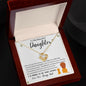 To My Beautiful Daughter | Proud of You| Love Knot Necklace