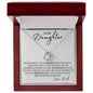 To My Daughter | NEVER GIVE UP | Love Knot Necklace