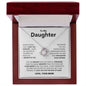 To My Daughter Love you Forever - Love Knot Necklace