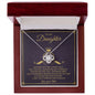 To My Daughter- Princess - Love Knot Necklace