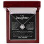 To Daughter from Dad | Believe in Yourself | Love Knot Necklace
