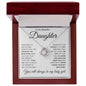 My Daughter / Home - Love Knot Necklace